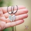 Кулон парный для друзей "Best Friends. Узоры. Шнур". Цена за 1 пару